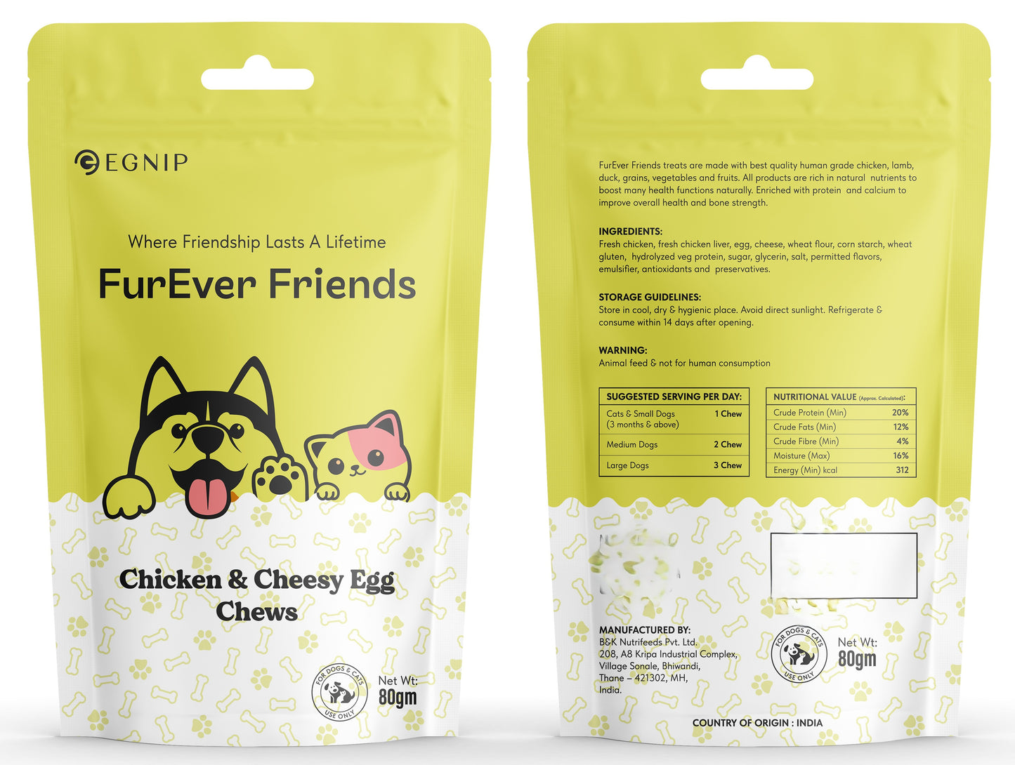 Chicken & Cheesy Egg Chews