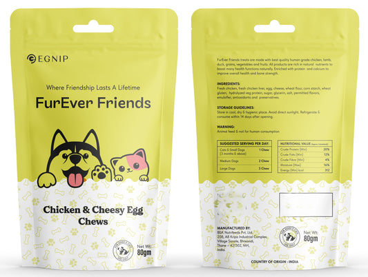 Chicken & Cheesy Egg Chews