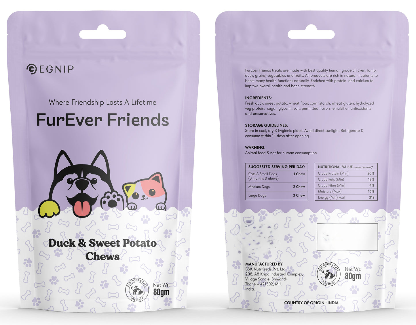 Duck & Sweet Potato Chews