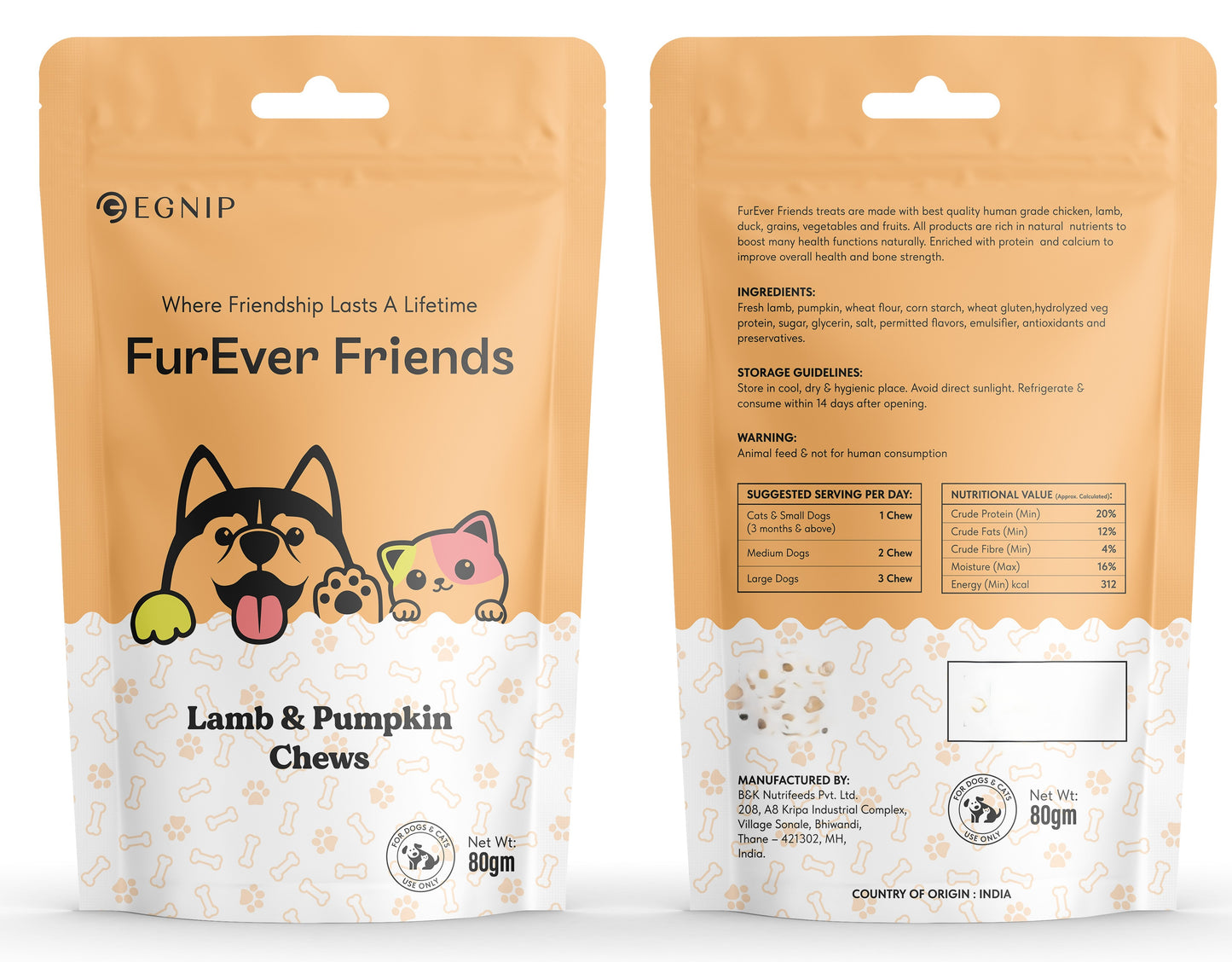 Lamb & Pumpkin Chews